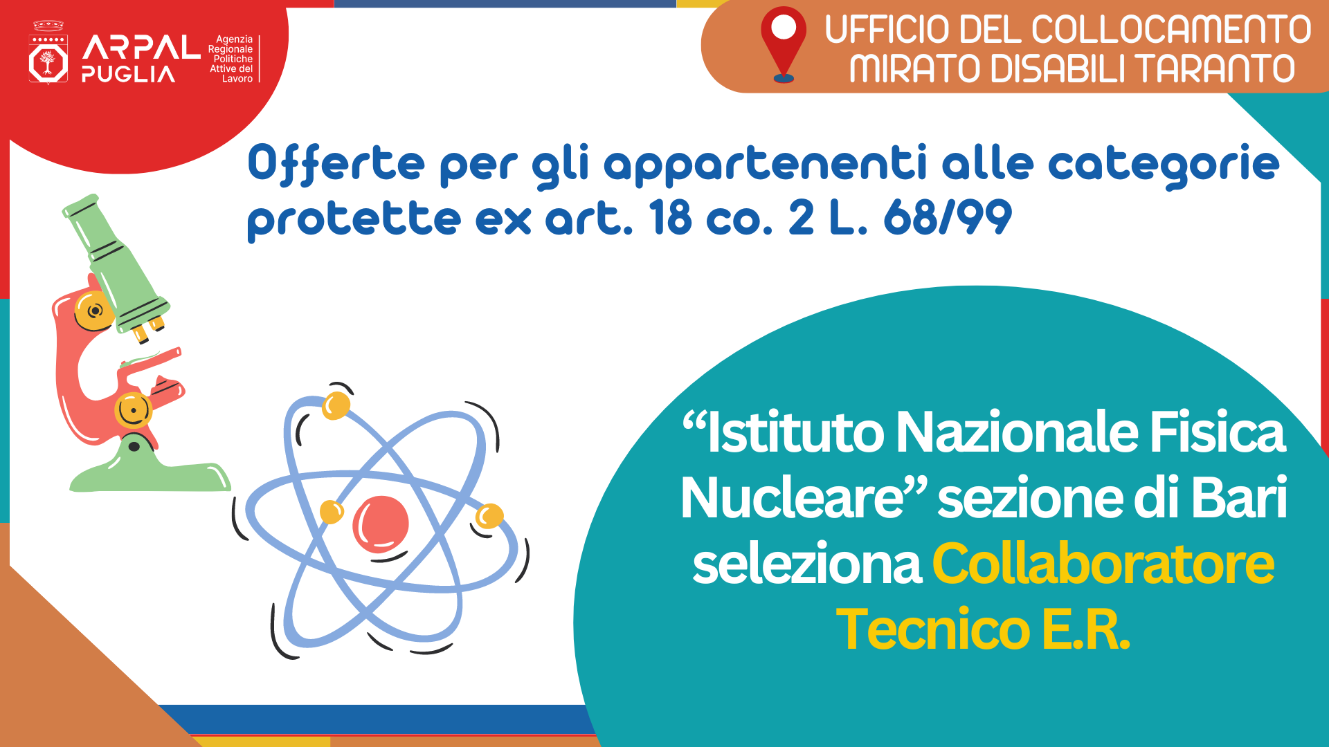 📣 𝗟'𝗜.𝗡.𝗙.𝗡. sezione di 𝗕𝗔𝗥𝗜 SELEZIONA un 𝗖𝗢𝗟𝗟𝗔𝗕𝗢𝗥𝗔𝗧𝗢𝗥𝗘 𝗧𝗘𝗖𝗡𝗜𝗖𝗢 𝗘.𝗥.